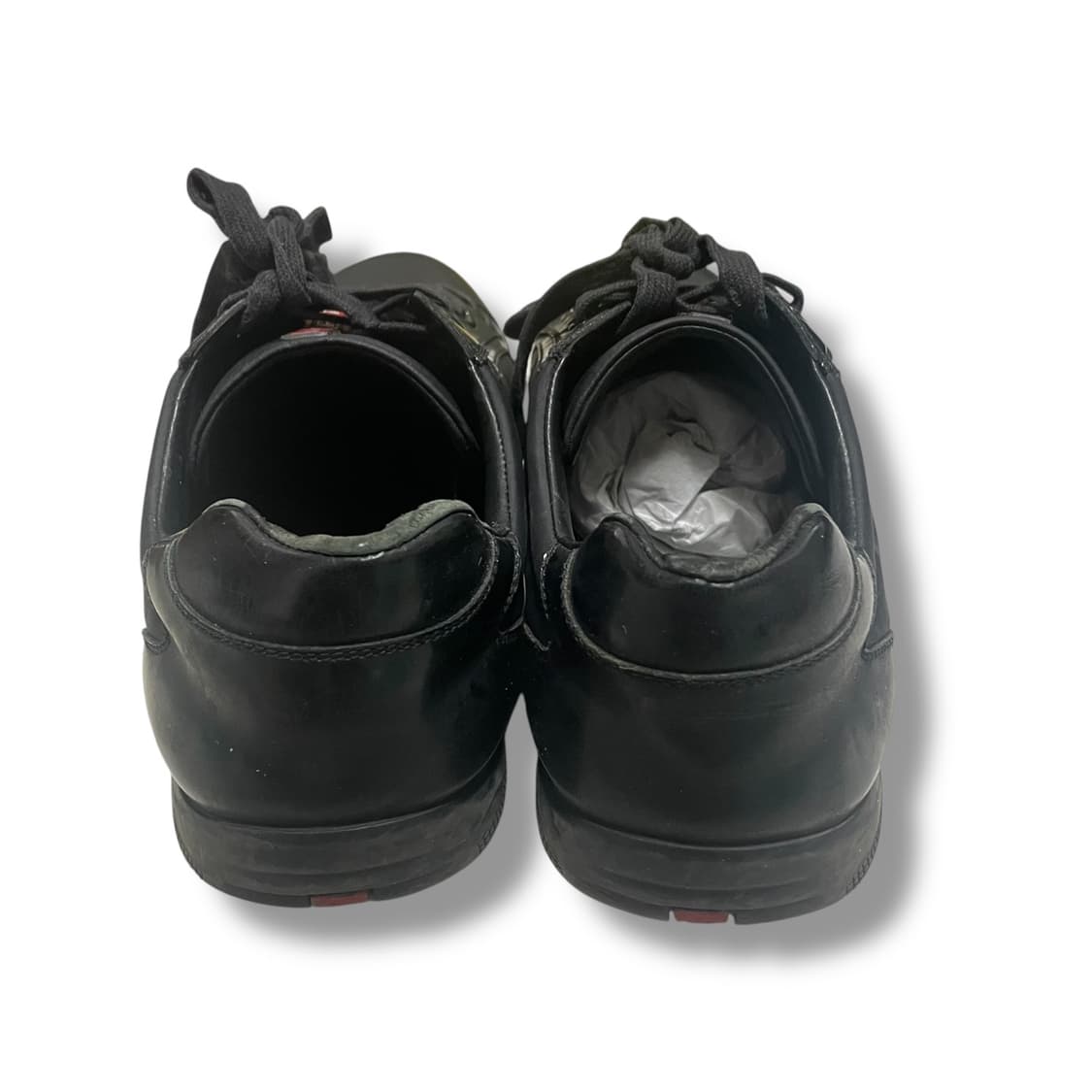 270~275) 프라다 스포츠 레더 나일론 스니커즈 블랙 상품이미지4