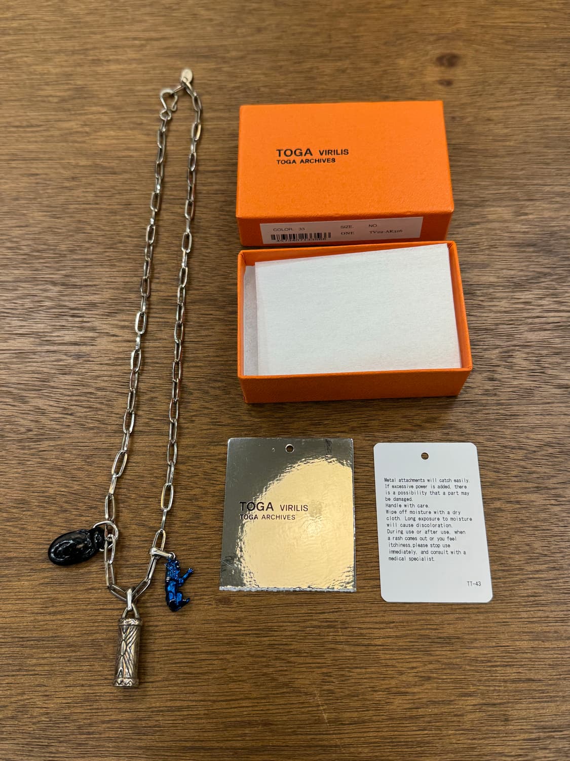 [OS] 토가 비릴리스 메탈 콘초 목걸이 상품이미지6