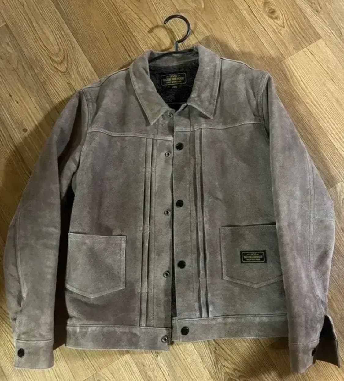 네이버후드 스톡맨 램스킨 스웨이드  자켓 L 상품이미지1