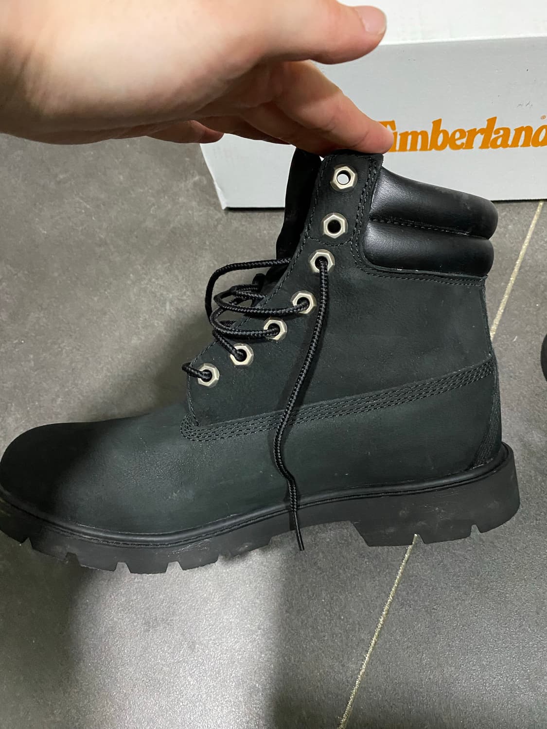 풀박스)팀버랜드 6인치 워터프루프 워커 부츠-블랙 상품이미지3