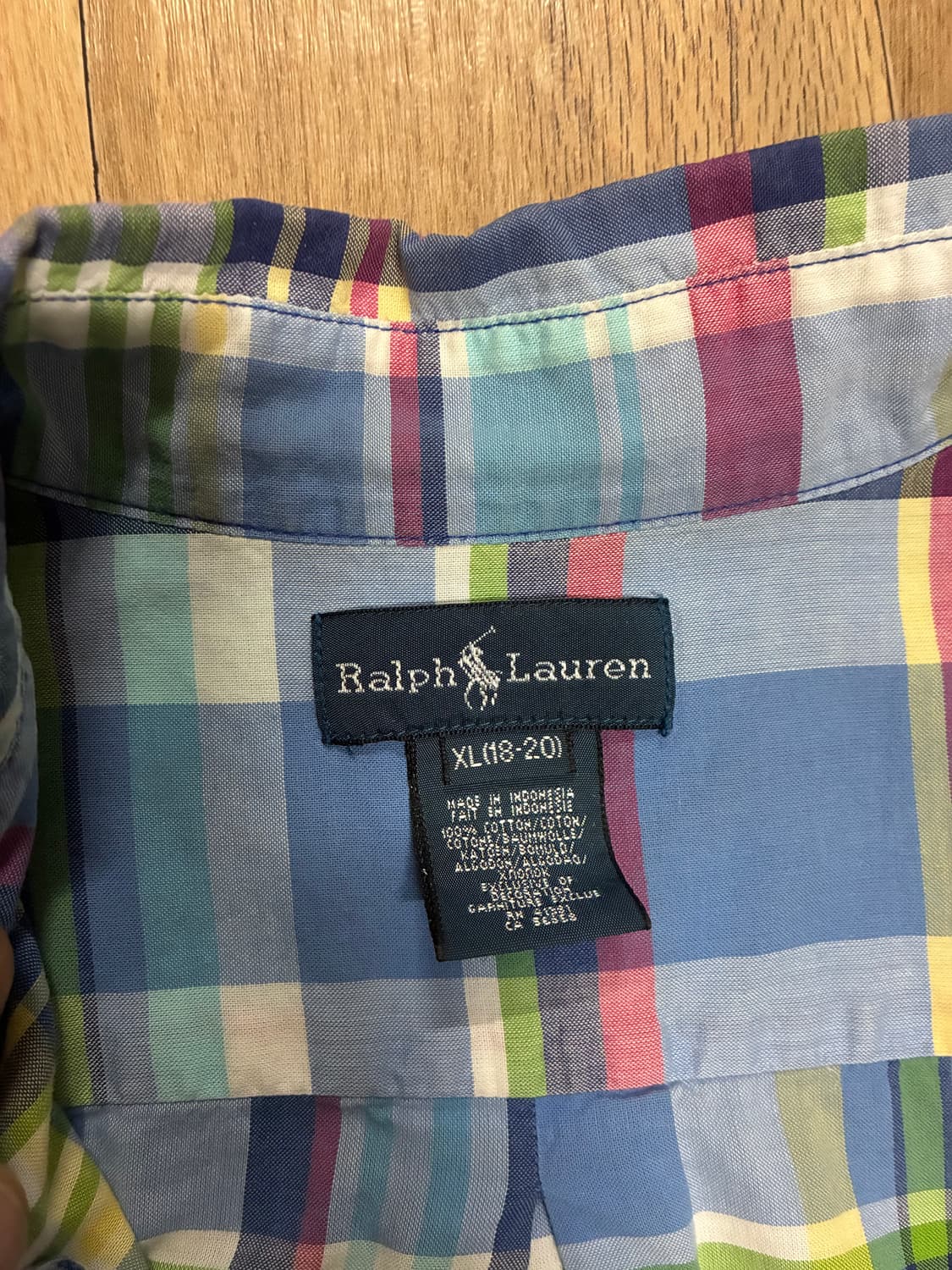 [새상품] 폴로랄프로렌 체크 패턴 반팔 셔츠 (M/95) 상품이미지5