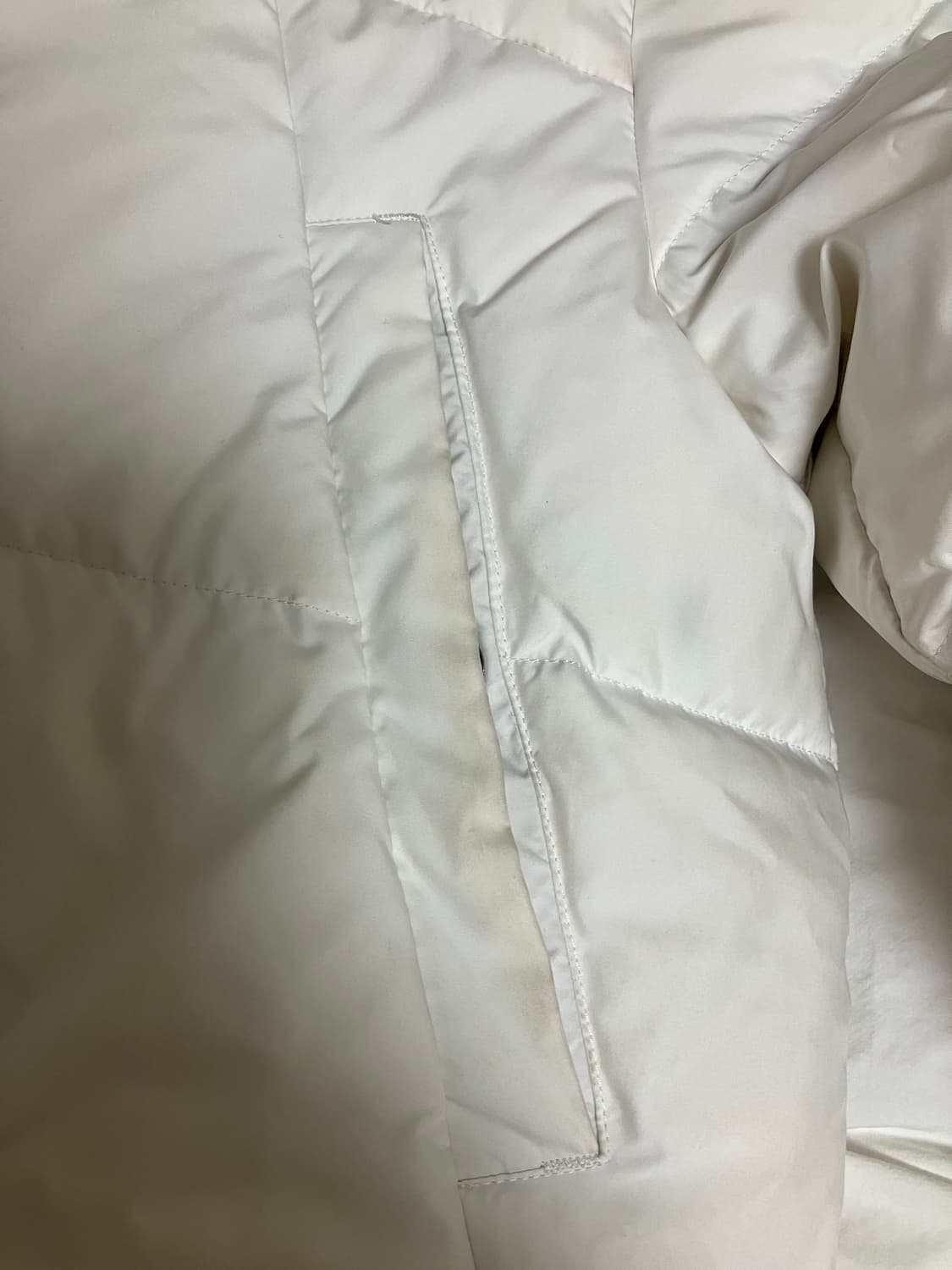 아디다스 삼선롱패딩 화이트 s 상품이미지2