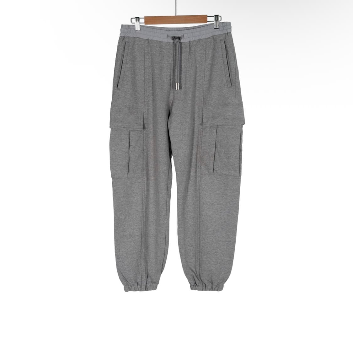 [48] 솔리드옴므 21fw 남성 카고 밴딩 조거 팬츠 그레이 상품이미지1