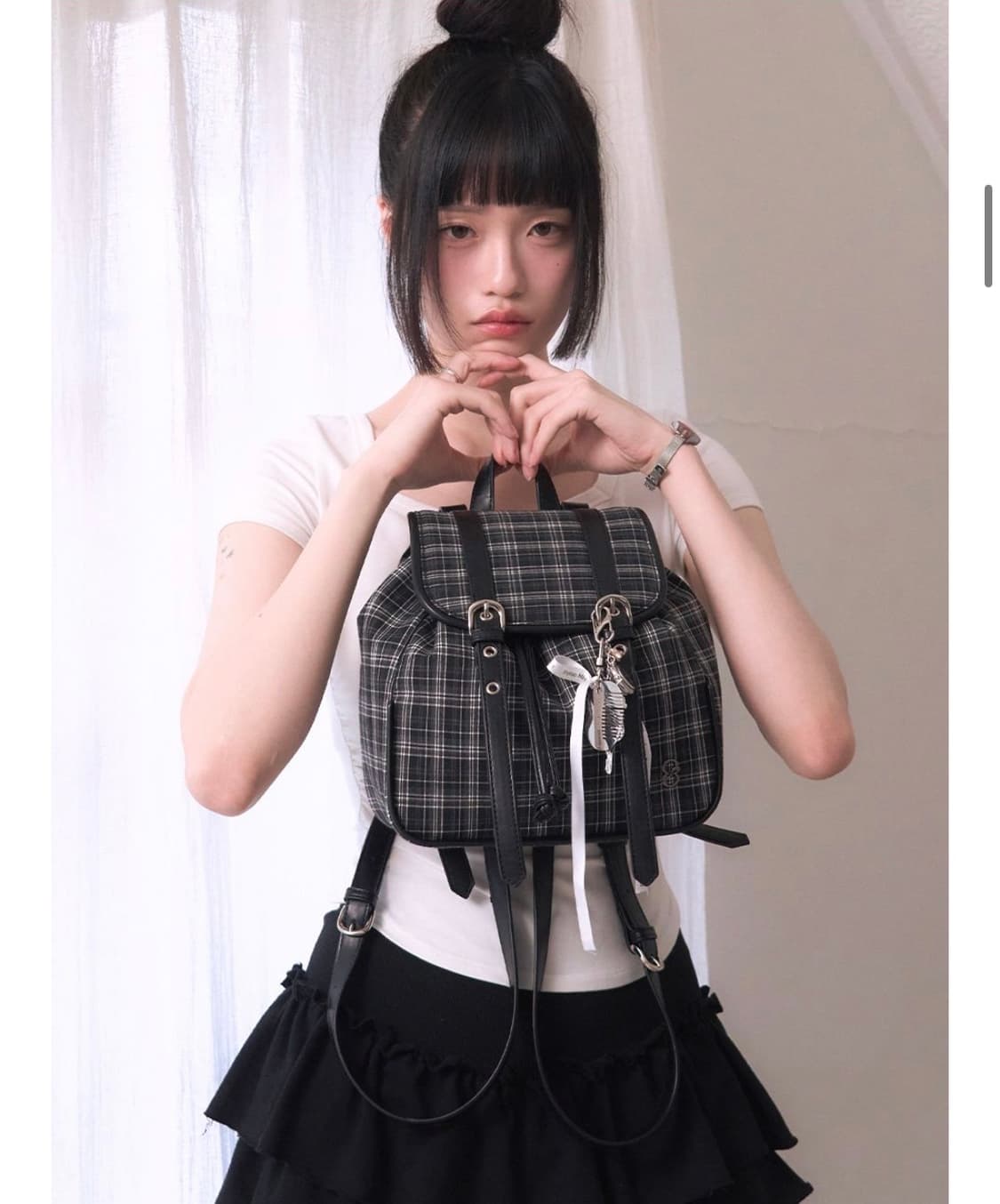 새상품 레이즈미야 프레피체크백팩 상품이미지1