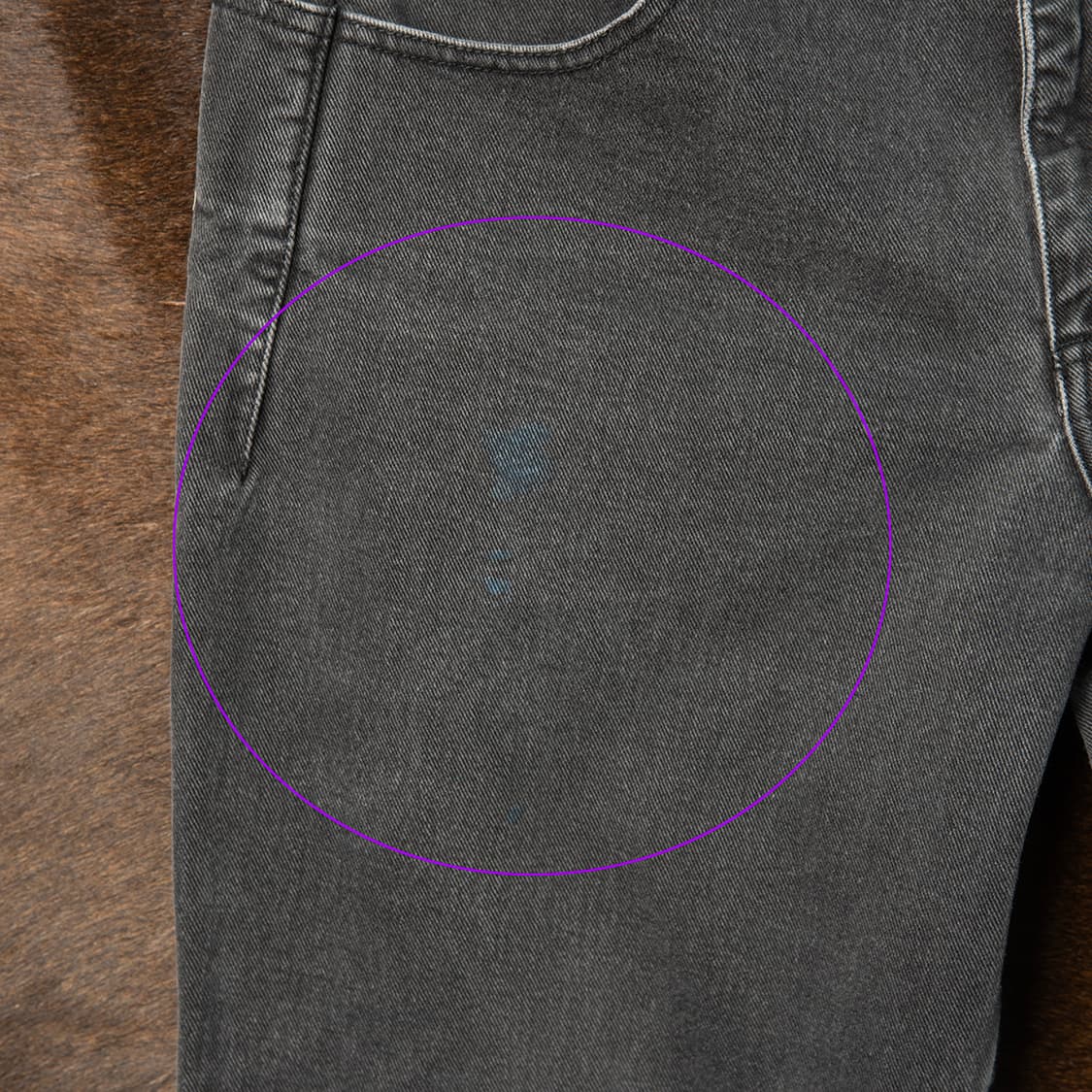 [36] 90s 게스 USA 메이드 릴렉스드 테이퍼드 데님팬츠 그레이  상품이미지4