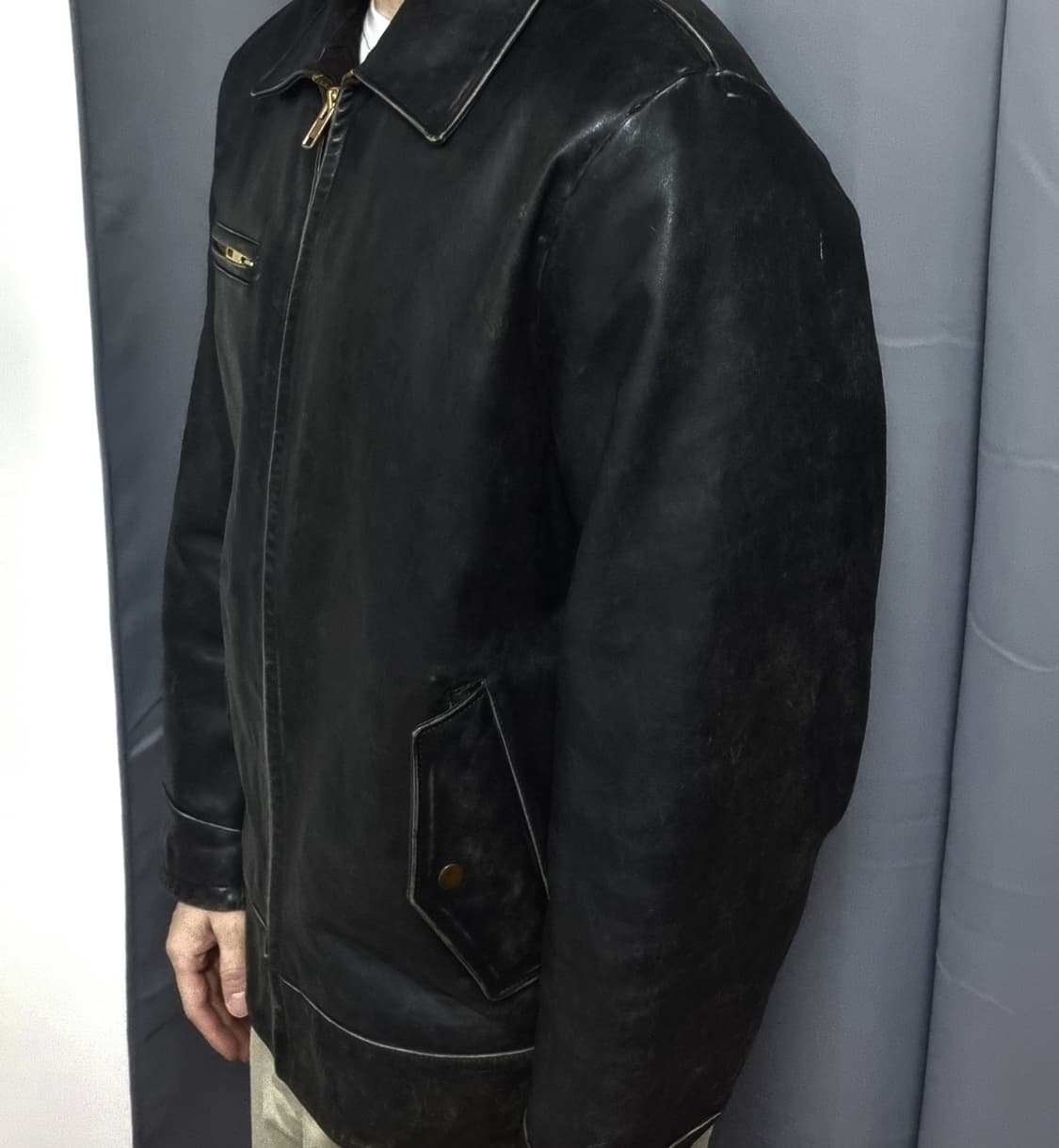 올드 갭 레더 자켓 L 상품이미지6