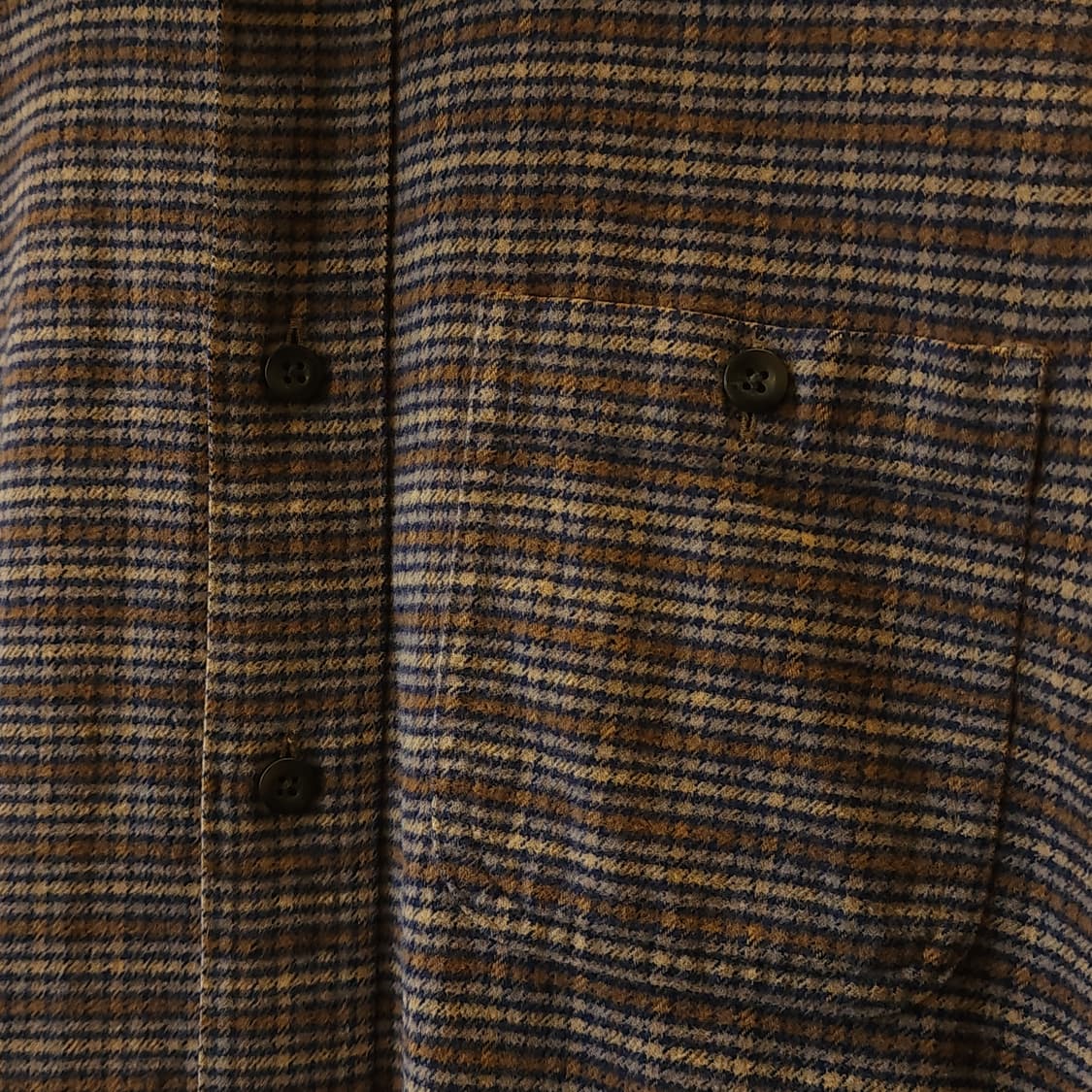 90s 엘엘빈 체크셔츠 플란넬 셔츠 헤비코튼 워크셔츠 하운드투스 m 상품이미지7