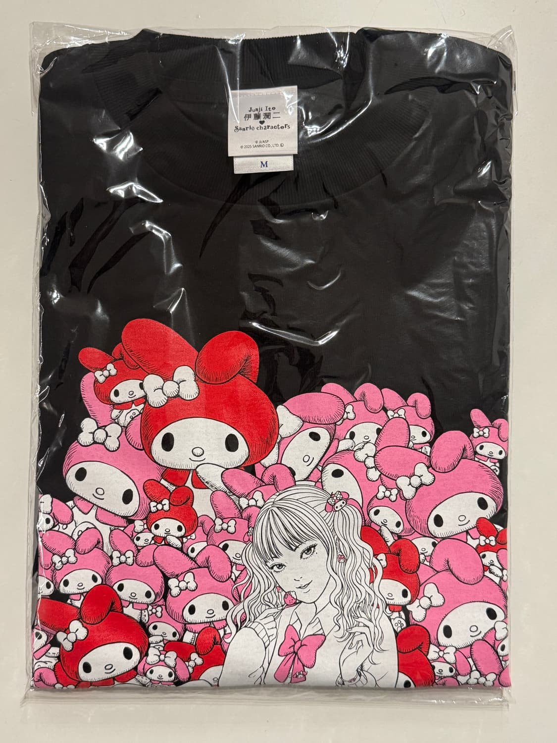이토준지 산리오 콜라보 팝업 반팔 티셔츠 토미에 마이멜로디 상품이미지1