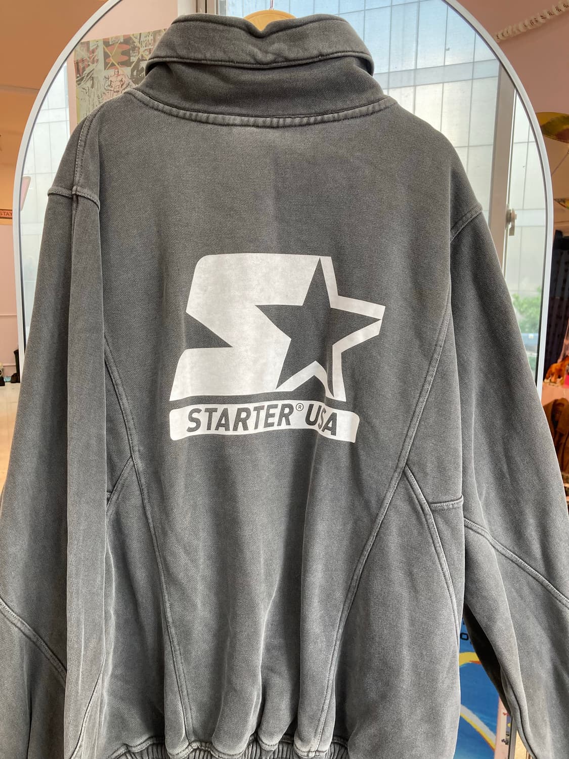 Starter 그레이 아노락 후드 상품이미지5