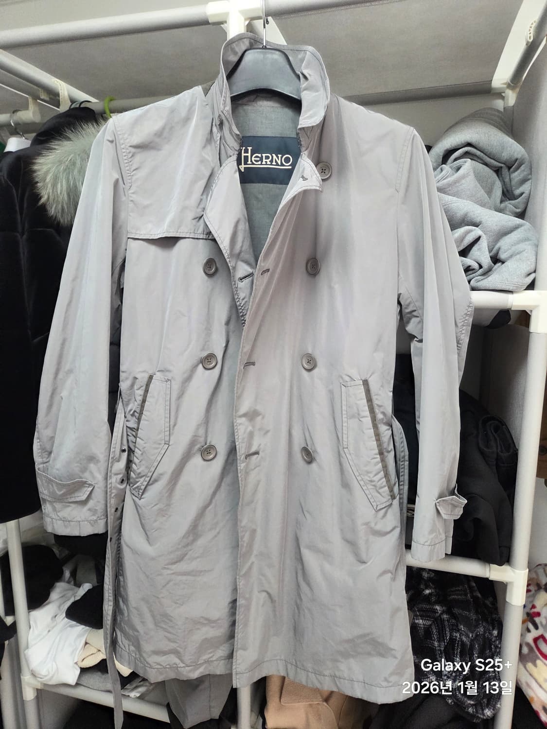 에르노 남성 트렌치코트 그레이 50사이즈 상품이미지1