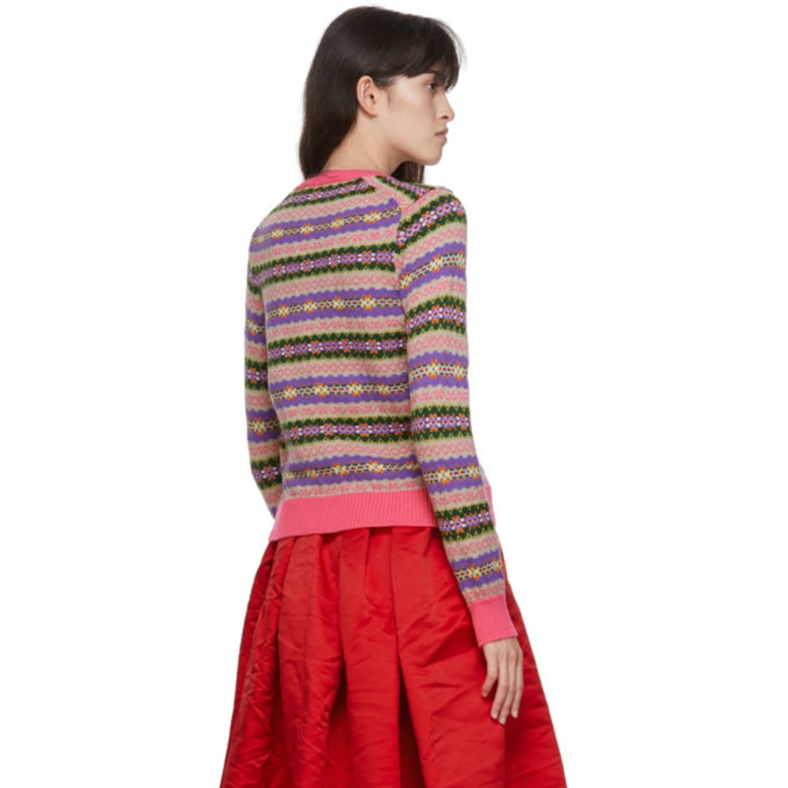 꼼데가르송 걸 comme  girl fair isle 울 가디건 상품이미지3