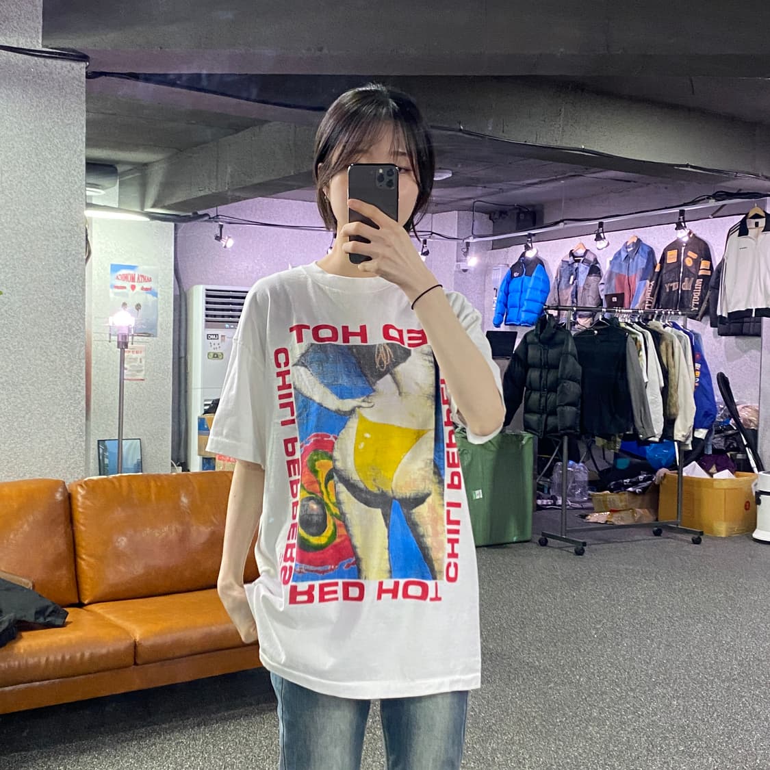 레드핫칠리페퍼스 빅프린팅 반팔티 B4123 상품이미지1