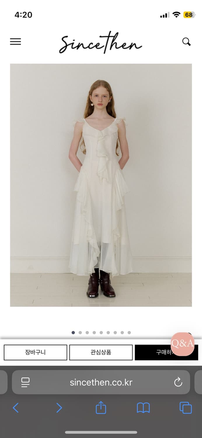 [택o새상품] 신스덴 로맨티크 롱 원피스 (솔로지옥 이시안 착용) 상품이미지3