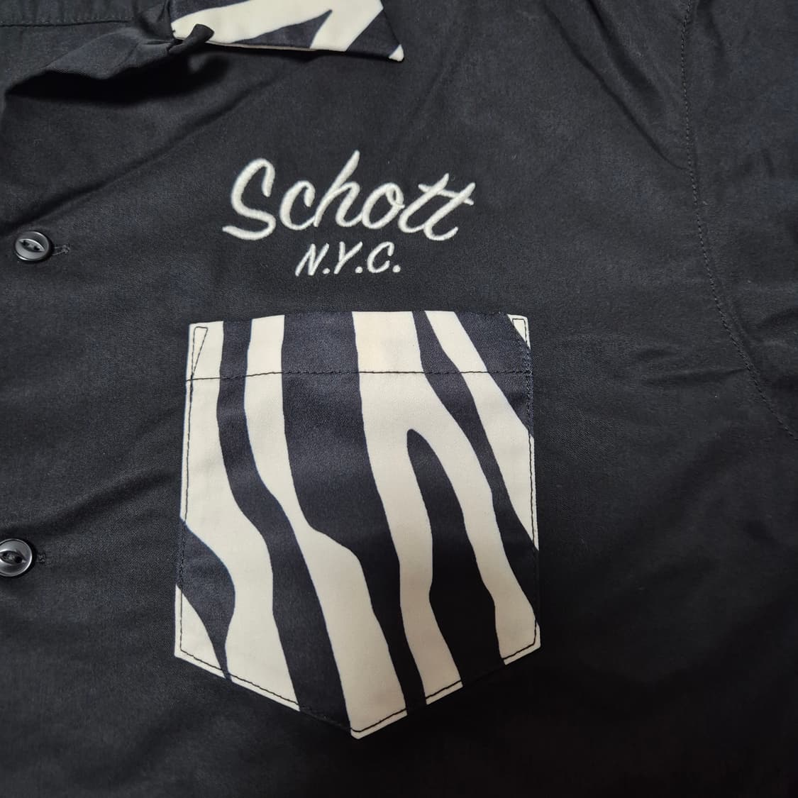 Schott 얼룩말 패턴 셔츠 (M)
 상품이미지2