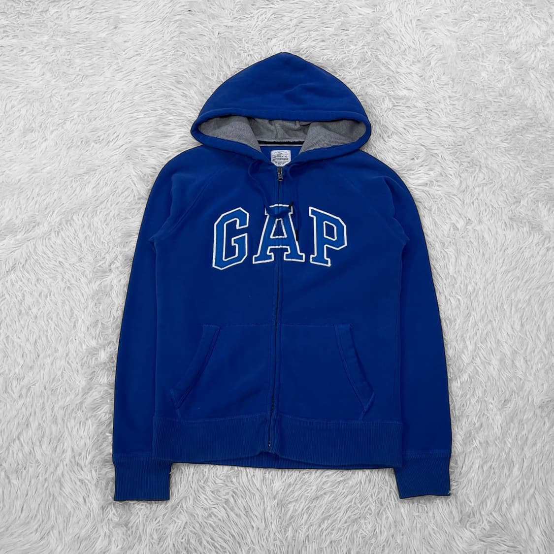 갭 Gap 스펠 로고 후드집업 블루 상품이미지2