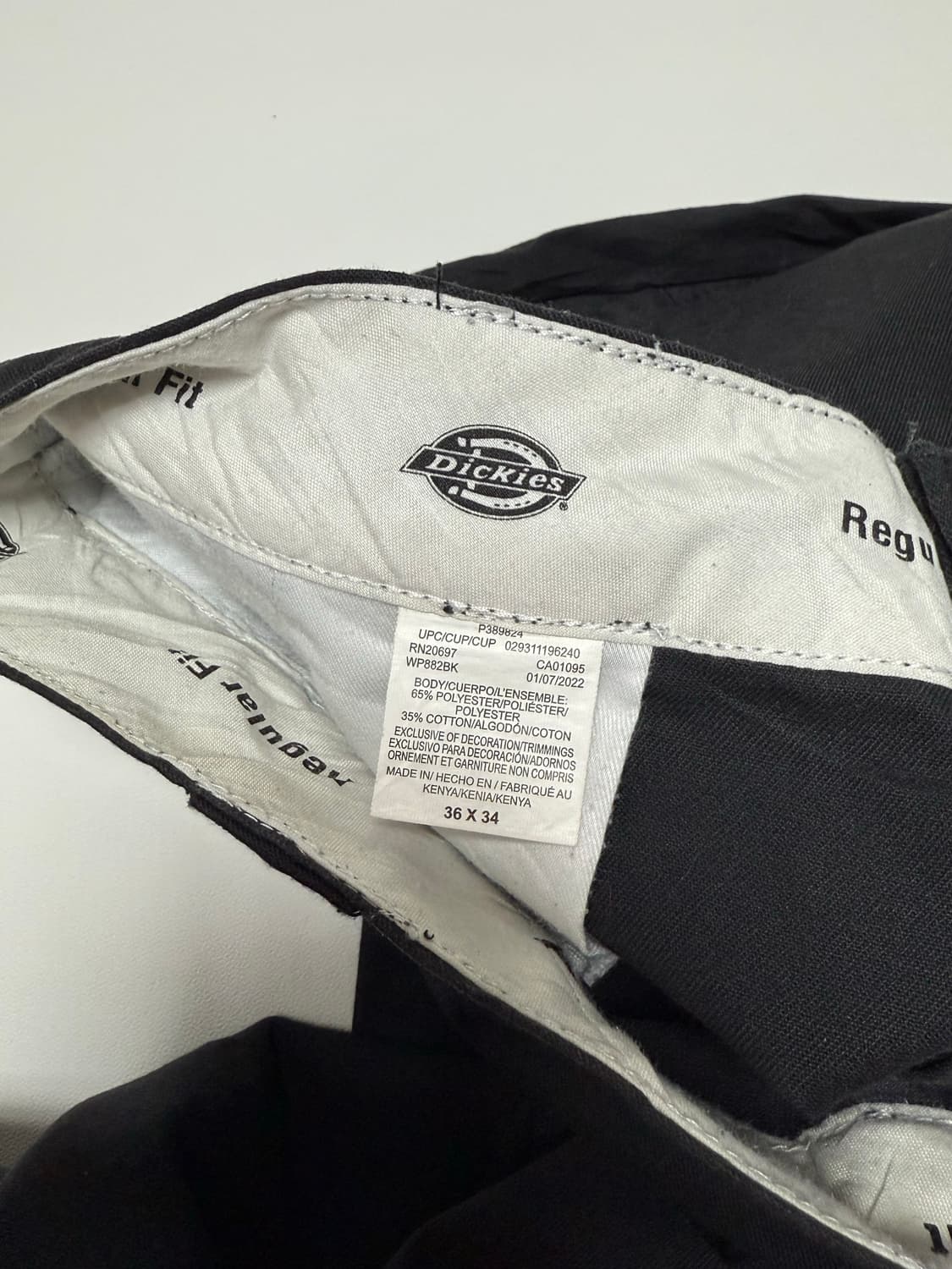 디키즈 더블니 팬츠 블랙 36X34 상품이미지5