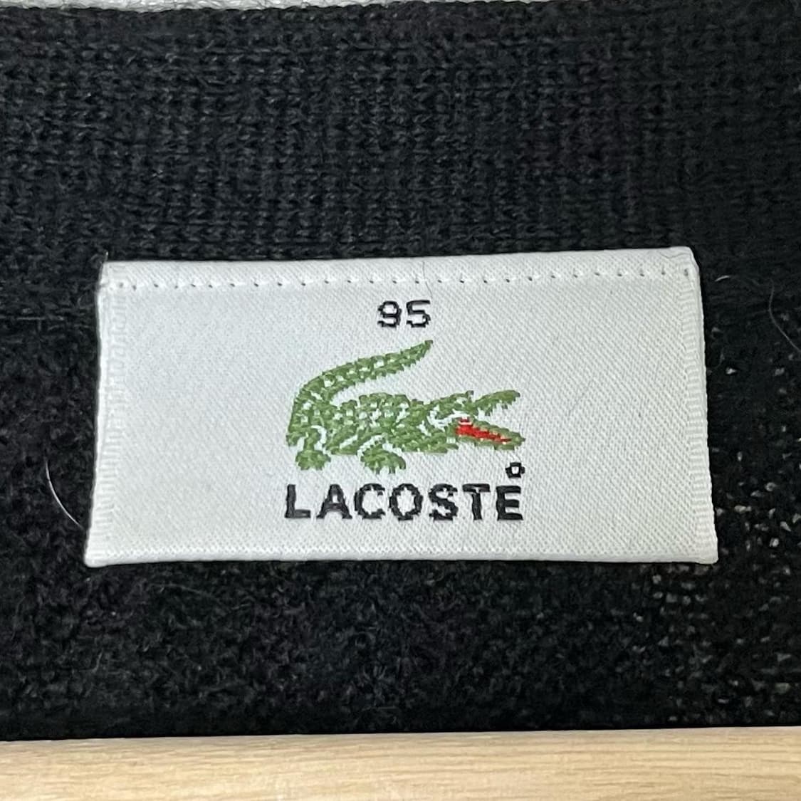 라코스테 블랙 자수로고 브이넥 가디건 상품이미지6