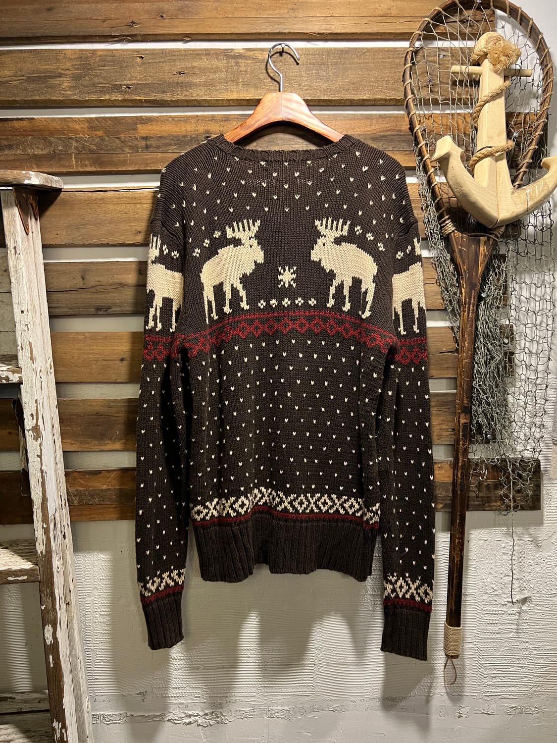 [L]폴로 랄프로렌 노르딕 패턴 코튼 린넨 니트 상품이미지5