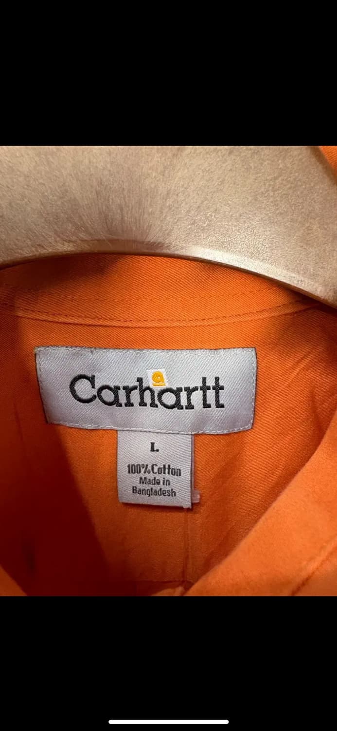 칼하트 오렌지 워크웨어 셔츠 H1883 상품이미지5