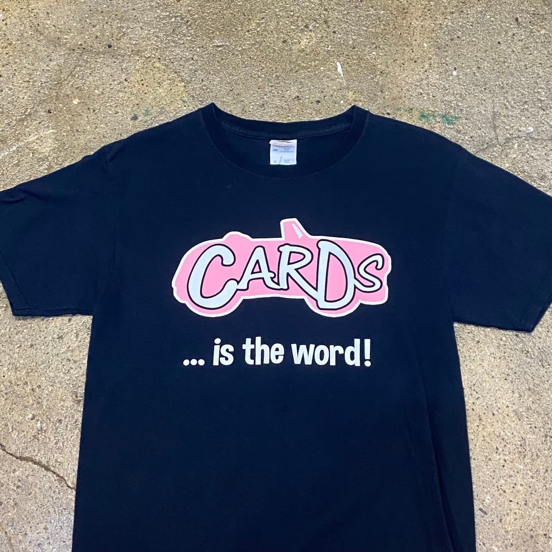 미국 빈티지 유니크 프린팅 카드 CARD 락티셔츠 반팔티 상품이미지2