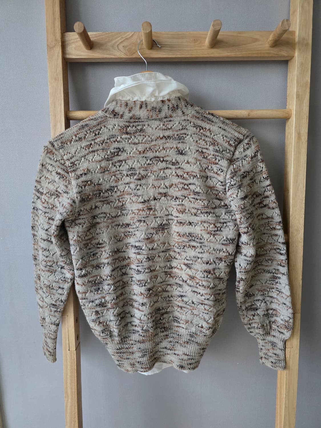 미니멀 디자인 빈티지 울 카디건 상품이미지4