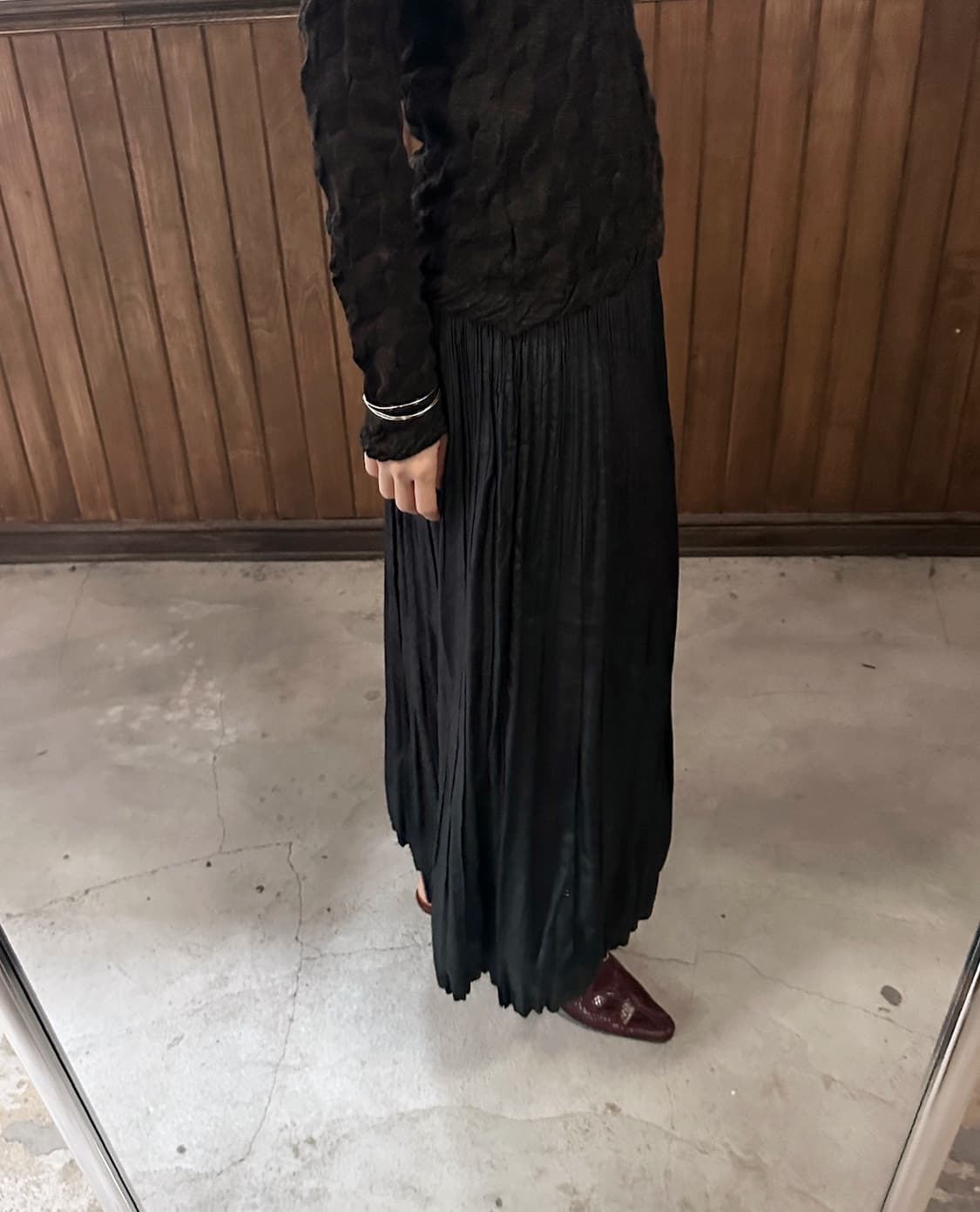 JPV pleated long skirt 상품이미지2