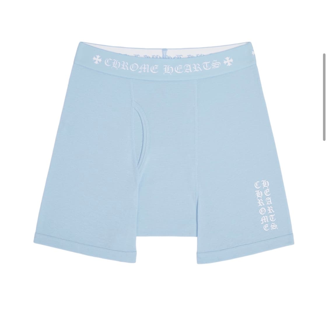 크롬하츠 팬티 클래식 립 복서 L 베이비 블루 (새상품) 상품이미지1