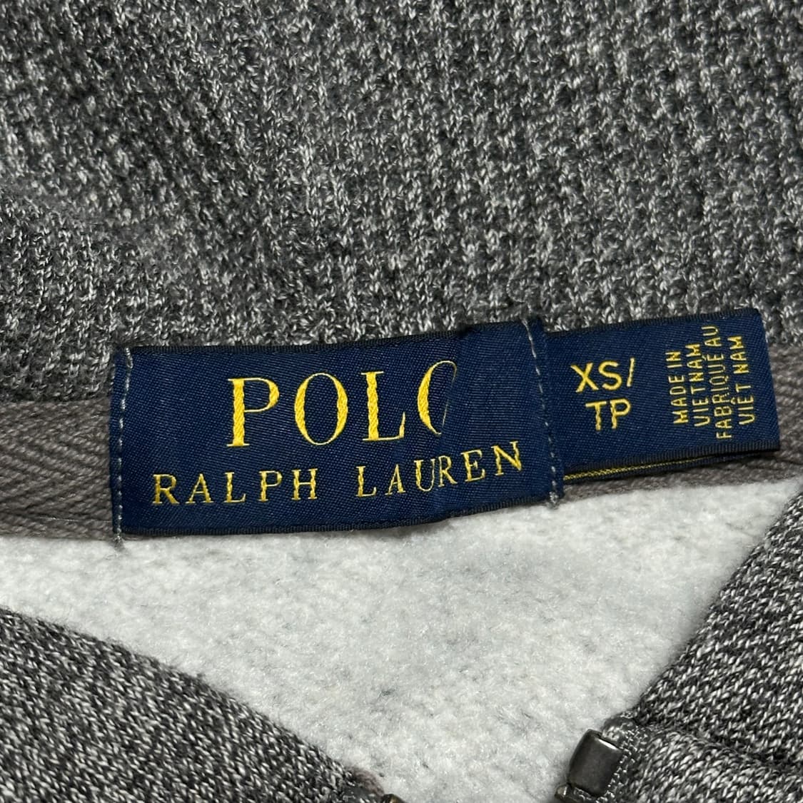 XS 폴로랄프로렌 네이비 포니 기모 후드집업 상품이미지4