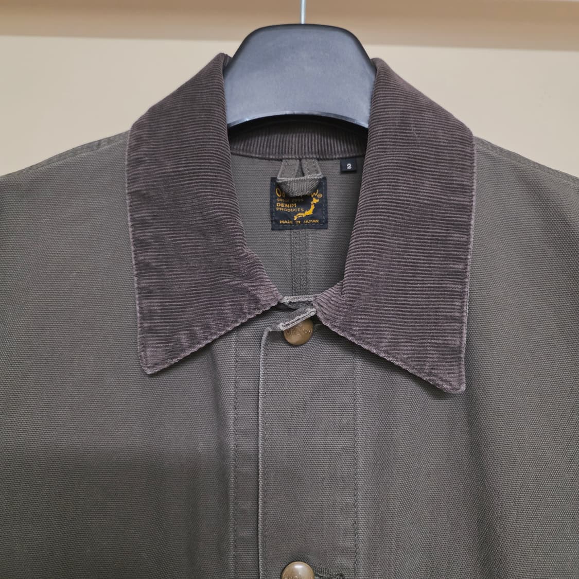 [2] 오어슬로우 릴렉스 핏 커버올 아미그린 올리브 orslow 상품이미지3