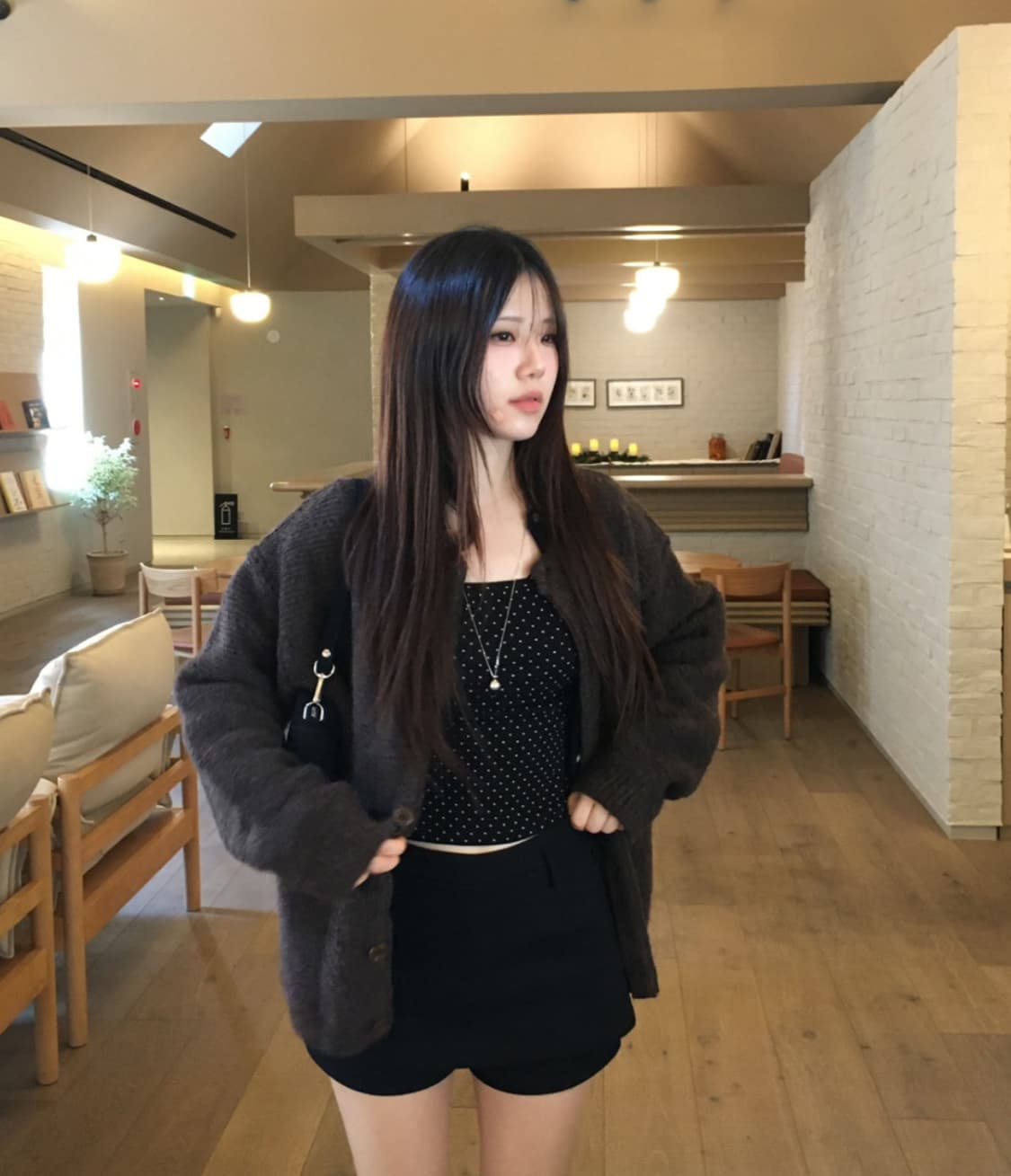 아워캐비넷 teddy punching cardigan 상품이미지3