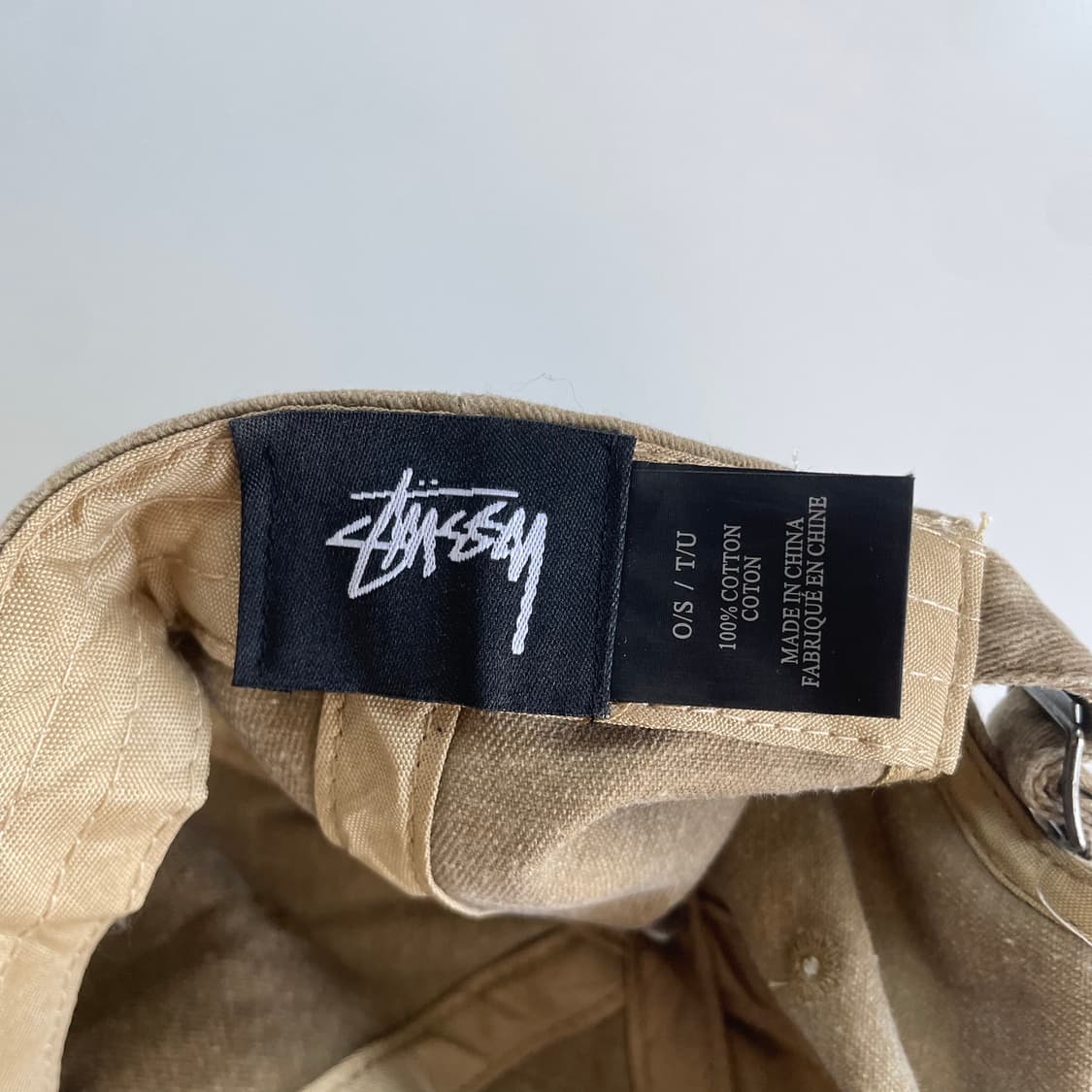 Stussy 스투시 스탁자수 샌드 가먼츠다잉 볼캡 상품이미지5