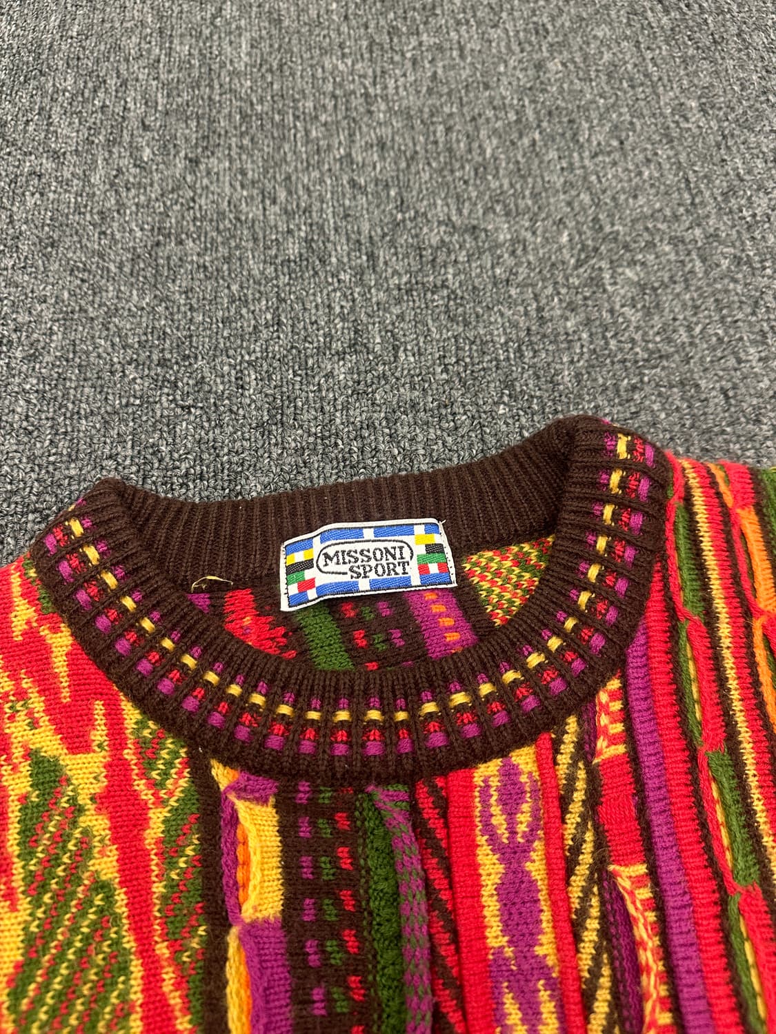 미쏘니 스포츠 케이블 니트 스웨터 상품이미지3