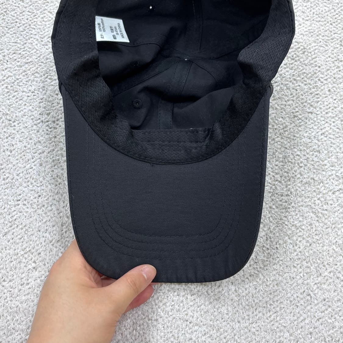 58-61cm 스노우피크 1958 자수 블랙 나일론 볼캡 0604E2 상품이미지5