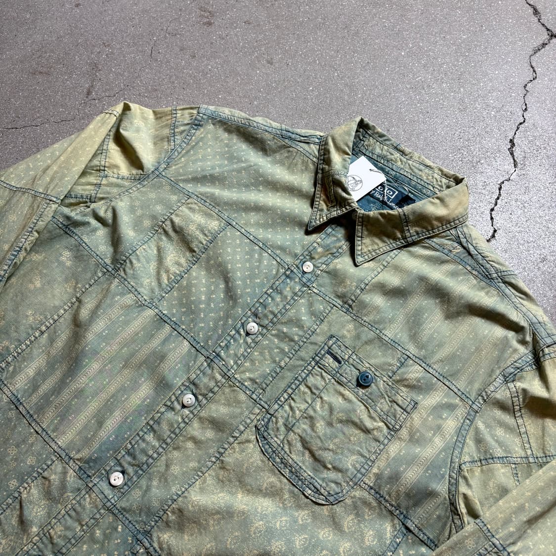 폴로 패치워크 셔츠 상품이미지2