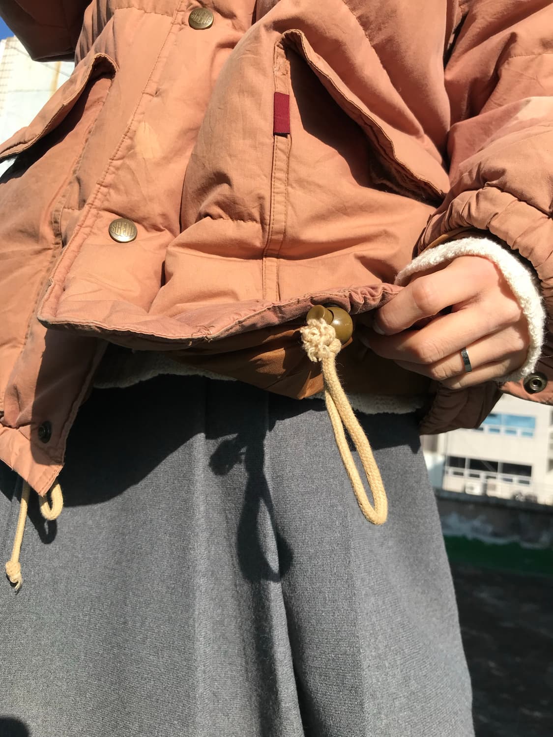 워싱피치 구스다운 패딩 상품이미지9