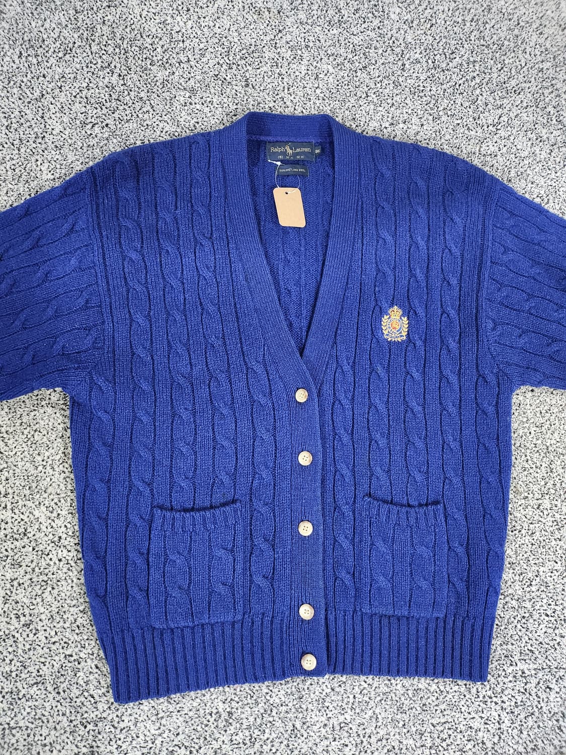 빈티지 폴로 랄프로렌 셰틀랜드 울 가디건 상품이미지1