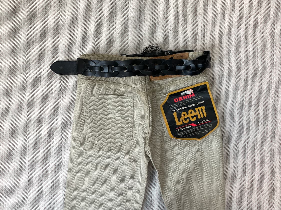 빈티지 웨스턴 오너먼트 플라워 버클 체인 벨트 J03837 상품이미지3