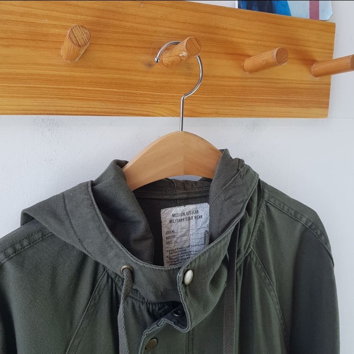 프릭스토어 밀리터리 롱 후드 코트 상품이미지5