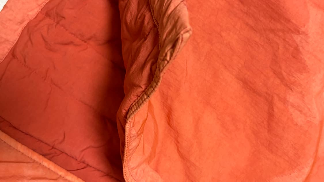 오렌지 색상 누빔 롱 스커트 상품이미지5