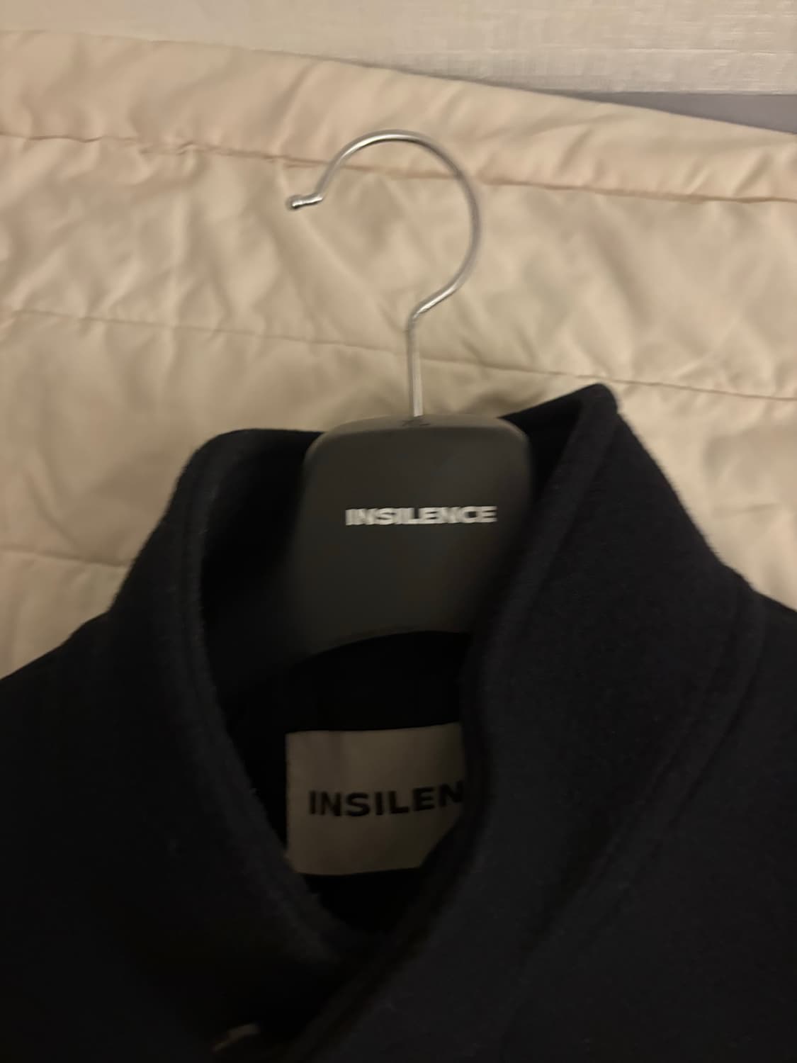 인사일런스 지블링 울 하프 코트 블랙 s사이즈 상품이미지2