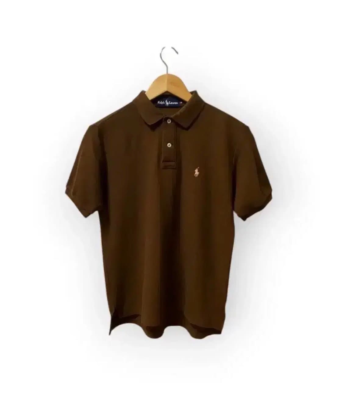 폴로 랄프로렌 브라운 살구색 포니 pk티 M 상품이미지1