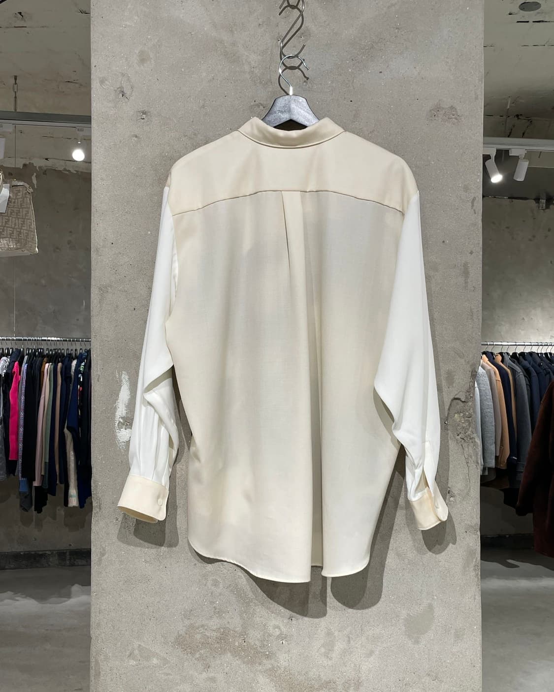 마리아노 아이보리 스톤 에이지 모비다 울 비스코스 셔츠 상품이미지6