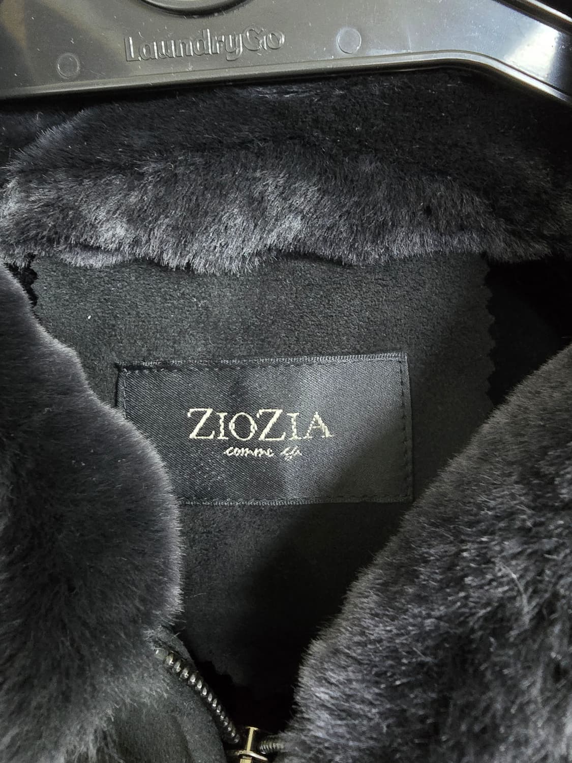 지오지아 블랙 스웨이드 카라 퍼 자켓 (1737) 상품이미지3