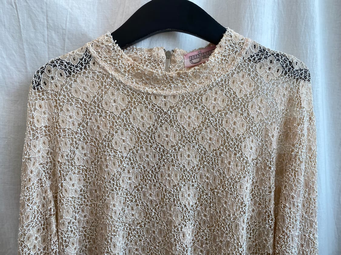 베이지 레이스 블라우스(F) 상품이미지5