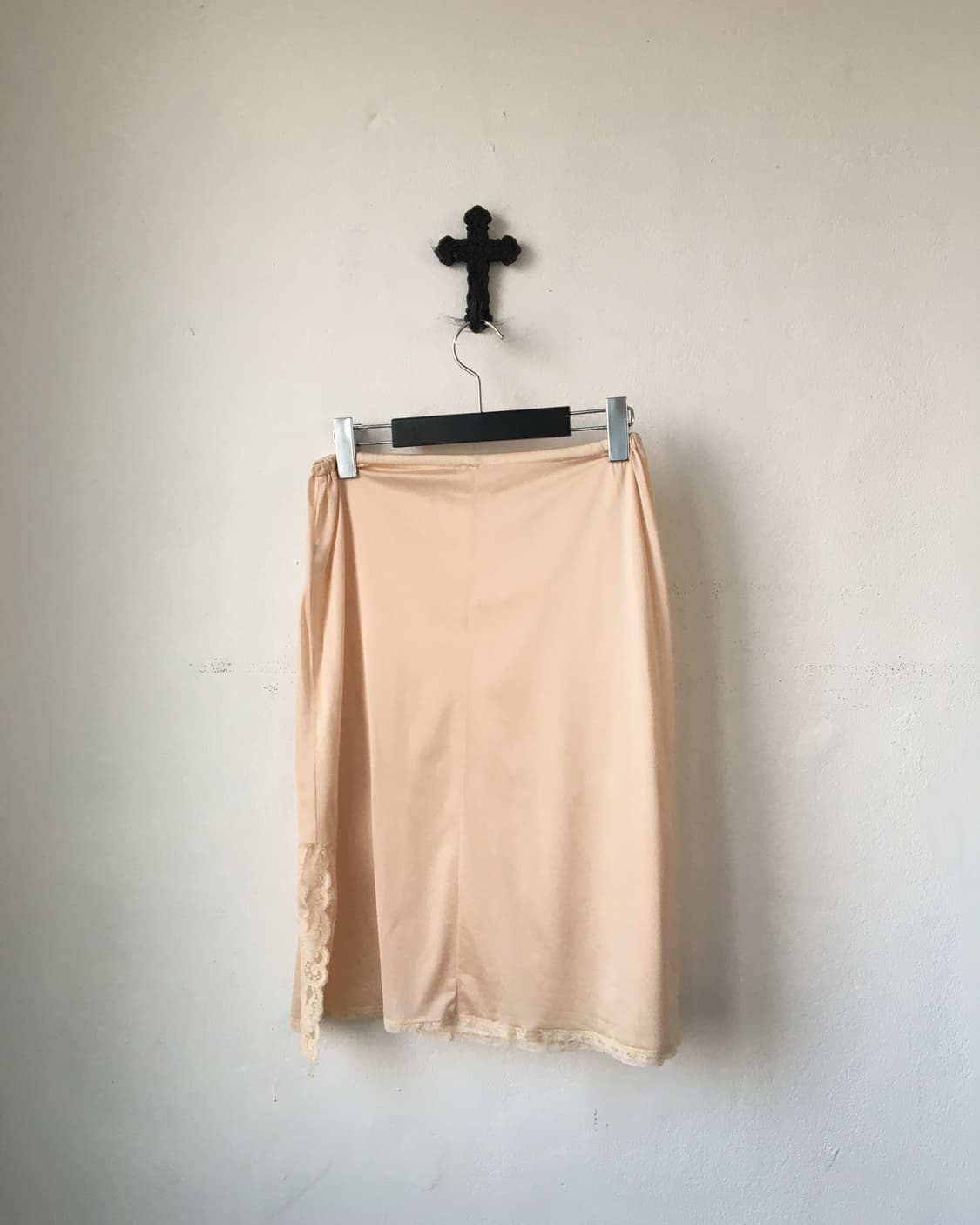 Lace trimming slip skirt 상품이미지2