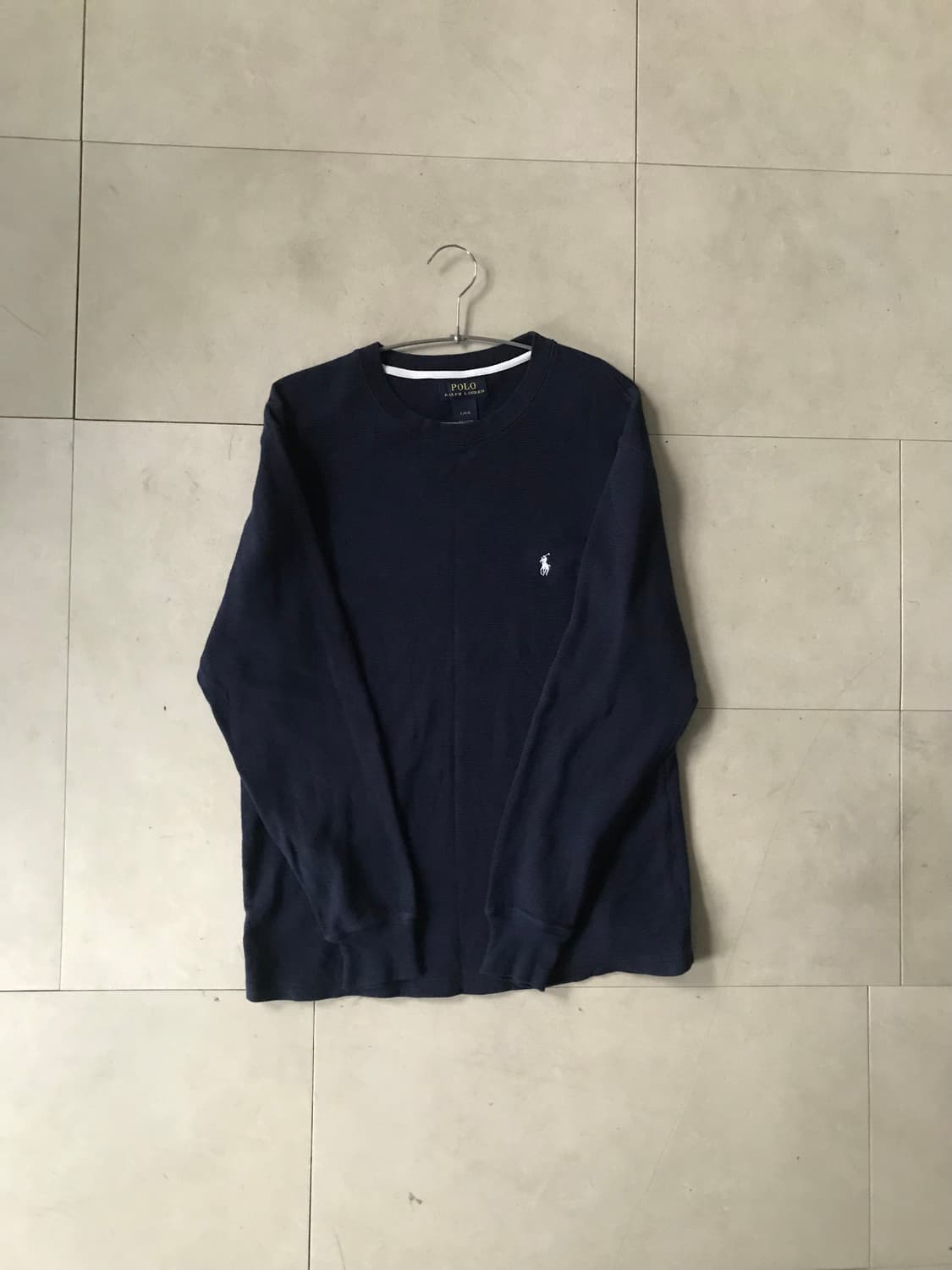 폴로 네이비 와플 롱슬리브 상품이미지6