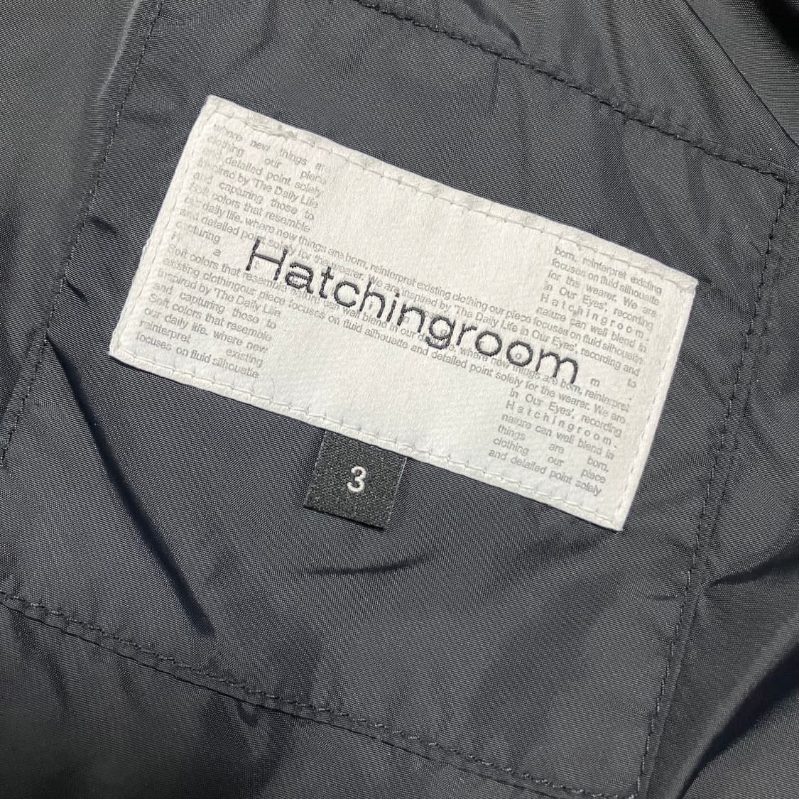 [3] 해칭룸 23fw 웹 구스다운 푸퍼 자켓 블랙 상품이미지7