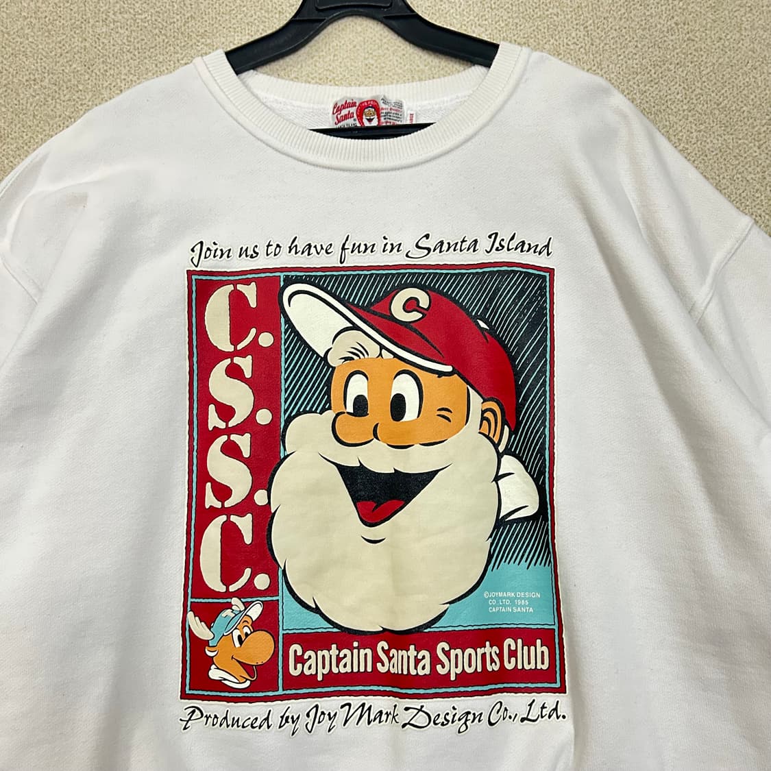 (L) 90s 캡틴산타 화이트 라운드 스웻 맨투맨 상품이미지3