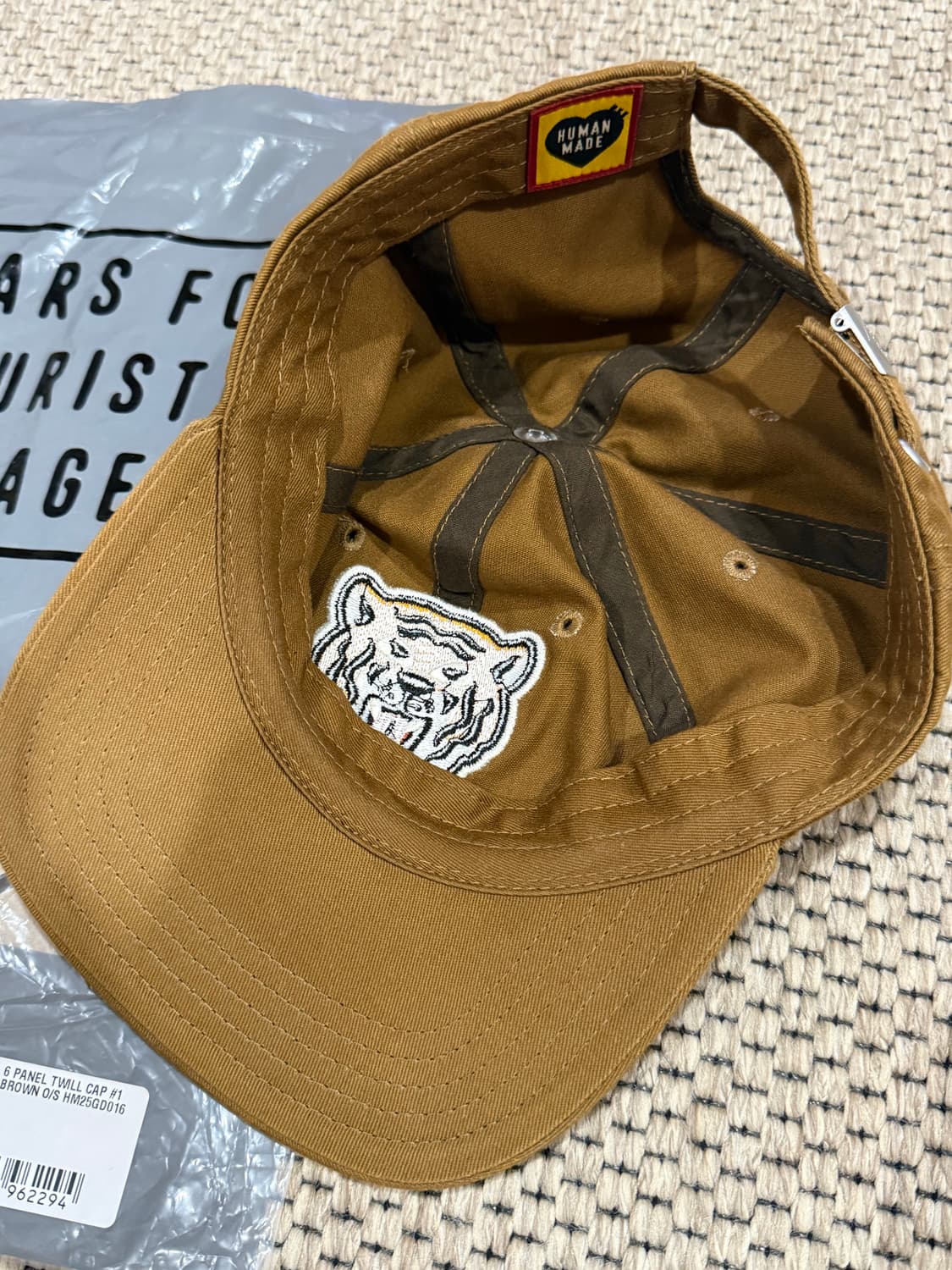 휴먼 메이드 6 패널 트윌 캡 브라운 상품이미지4