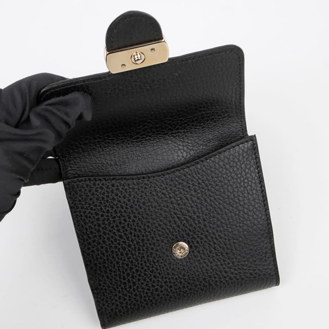 구찌 GG 인터로킹 플랩 반지갑 블랙 상품이미지6